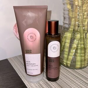 Bath & Body Works Coco Shea body oil AND body wash